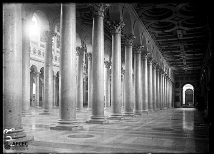 Interior de la basílica de Santa Maria Major, a Roma (AFCEC MORELLO A 0841)