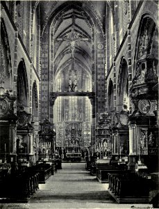 Interior of St Mary's Church (Cracow - Lepszy, page 93 crop) photo