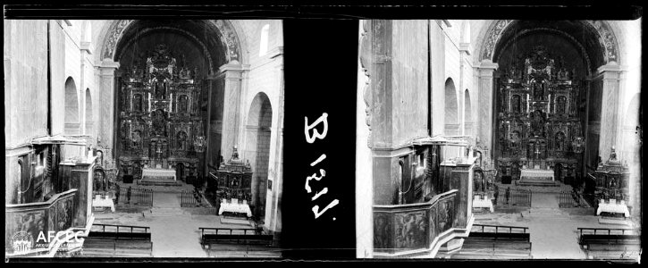 Interior de l'església de Santa Maria de Cornudella de Montsant