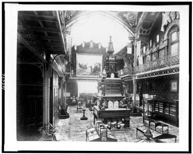 Interior of the Pavilion of Uruguay, showing products from Uruguay, Paris Exposition, 1889 LCCN92520824 photo