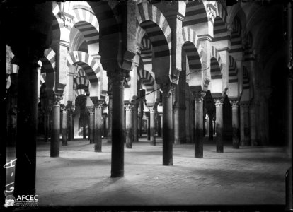 Interior de la catedral-mesquita de Còrdova (AFCEC MORELLO A 0152)