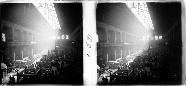 Interior de la Fira de Mostres de Barcelona