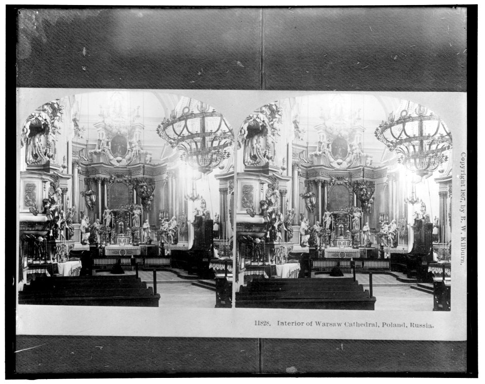 Interior of Warsaw Cathedral, Poland, Russia LOC hec.13546