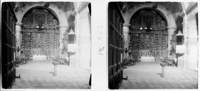 Interior de l´església d´Alhama de Aragón