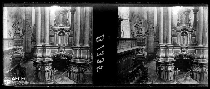 Interior de Santa Maria del Mar (AFCEC GAUSACHS B 01335)