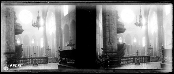 Interior de Santa Maria del Mar (AFCEC GAUSACHS B 01772)