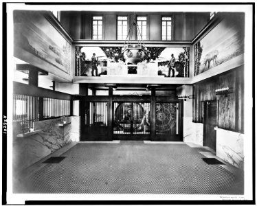 Interior south view, Peoples Savings Bank, Cedar Rapids, Iowa - Raney Studio, Cedar Rapids, IA. LCCN92500841