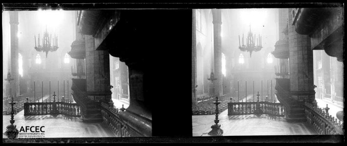 Interior de Santa Maria del Mar (AFCEC GAUSACHS B 01711)