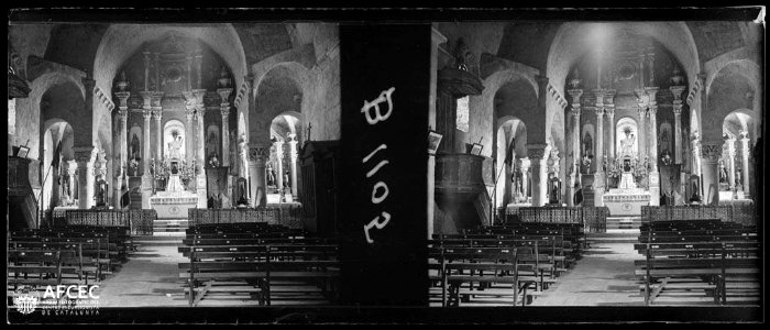 Interior l'església de Santa Maria de Costoja