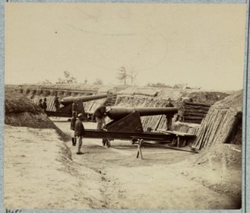 Interior views of Fort Brady, James River, Va. near Dutch Gap Canal LCCN2012646740