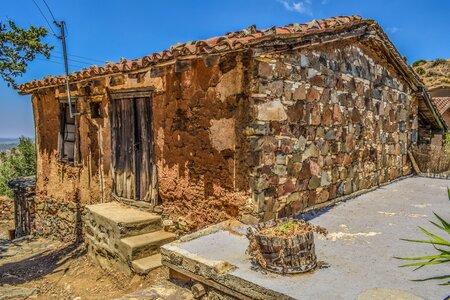 Deserted abandoned village
