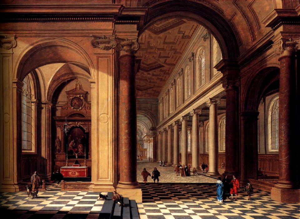 Interior of an Imaginary Catholic Church in Classical Style 1638-40