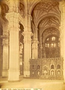 Interior-de-la-catedrall-de-Granada.J.Laurent.siglo-XIX