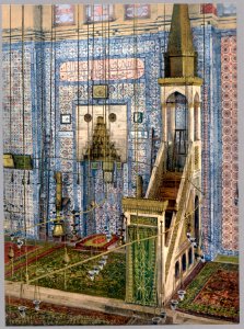 Interior of mosque Rüstem Paşa,Constantinople, Turkey LCCN2003653110