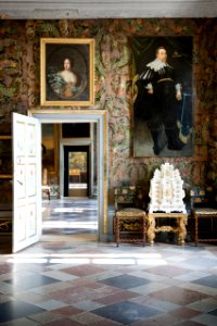 Interiör. Wrangelvåningen i fil - Skoklosters slott - 87264