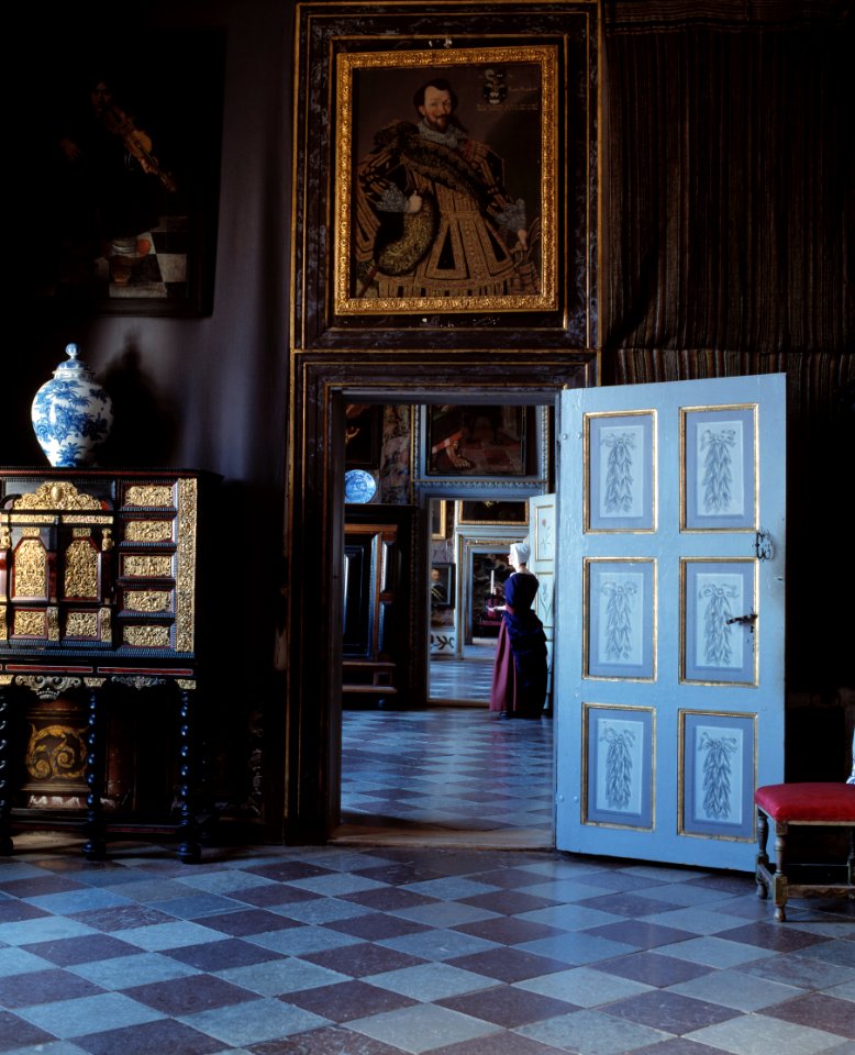 Interiör. Wrangelvåningen. Rumsfil. Turid Wedholm - Skoklosters slott - 22363
