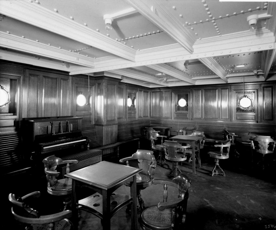 Intermediate Class General Room on the 'Orduna' (1914) RMG G10758