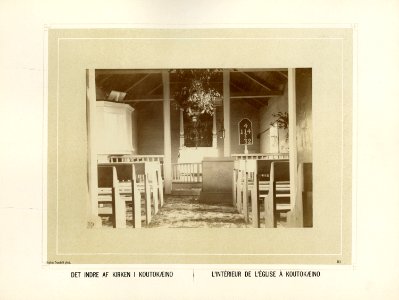 Interiør fra kirken i Kautokeino - Norsk folkemuseum - NF.15006-022 photo