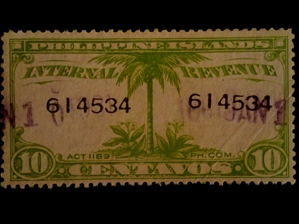 Internal Revenue Stamps of the Philippine Island 1930-1937 10