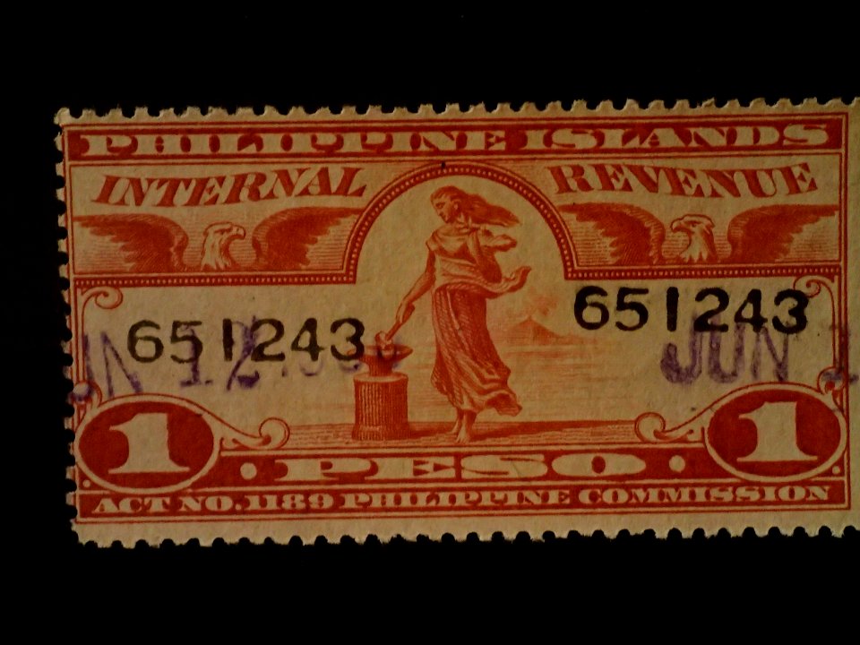 Internal Revenue Stamps of the Philippine Island 1930-1937 12