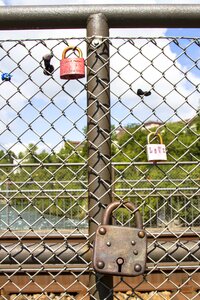 Love locks padlock bridge photo