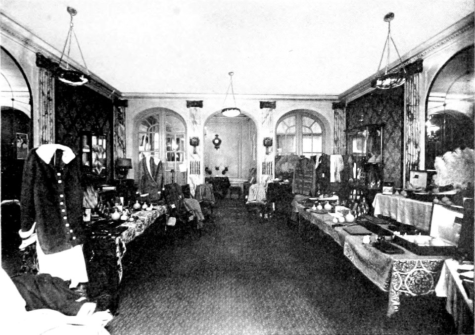 Interior of Worth Paris shop