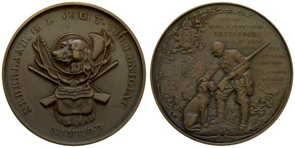 Internationale hondententoonstelling georganiseerd door de Nederlandse jachtvereniging 'Nimrod' te Amsterdam ter gelegenheid van het 25-jarig bestaan, objectnr PA 965
