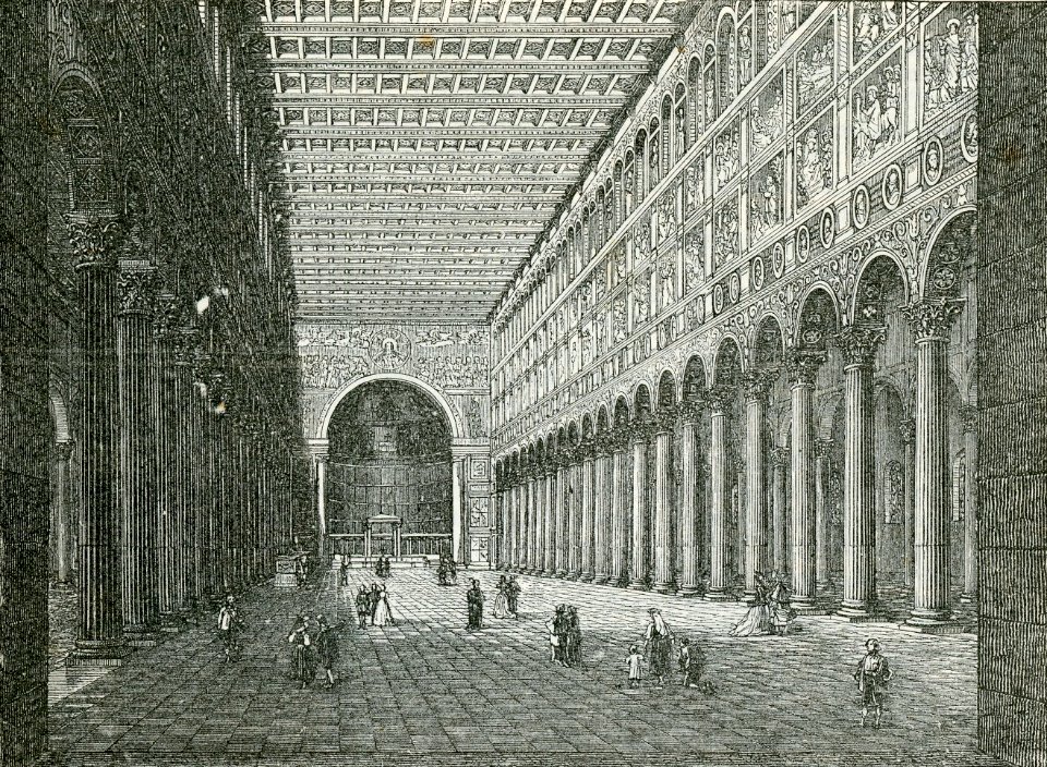 Interno della Basilica di San Paolo fuori le Mura