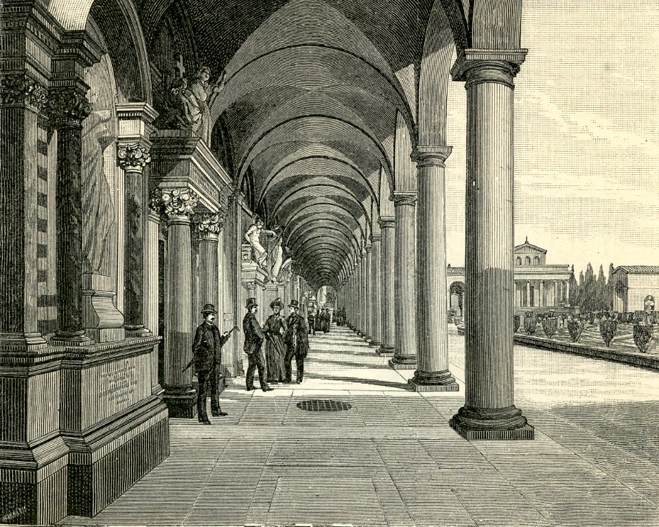 Interno del Cimitero di Campo Verano