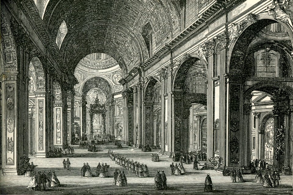 Interno della Basilica di San Pietro
