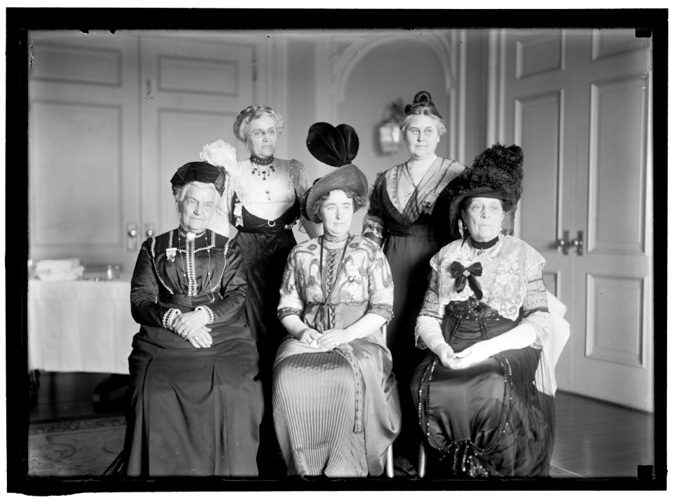 INTL. ANTI-VIVISECTION CONGRESS. BACK ROW- MRS. CLINTON PICHNEY FARRELL; MRS. FLORENCE PELL WARNING.FRONT ROW- MRS. CAROLINE E. WHITE; MISS LIND-AF-HAGEBY; MRS. R.G. INGERSOL LCCN2016865074