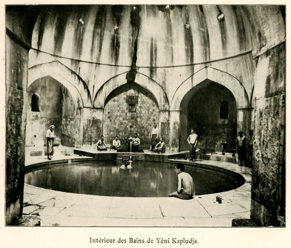 Intérieur des Bains de Yéni Kapludja - Barth Hermann - 1913