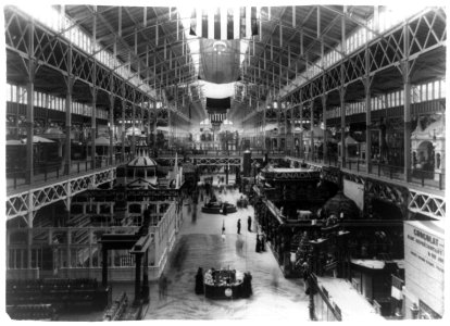 Interior view of exhibit hall at World's Columbian Exposition, Chicago, Ill. LCCN93508234