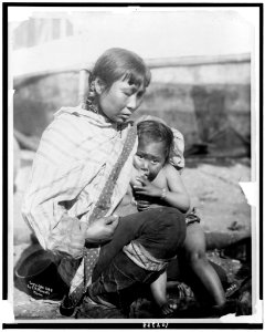 Inuit Eskimo woman breast-feeding baby LCCN91794445