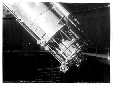 Interior view of Lick Observatory on Mount Hamilton, California, ca.1904-1909 (CHS-3942)