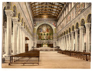 Interior, Basilica Church (i.e. Basilica of St. Boniface), Munich, Bavaria, Germany-LCCN2002696143 photo
