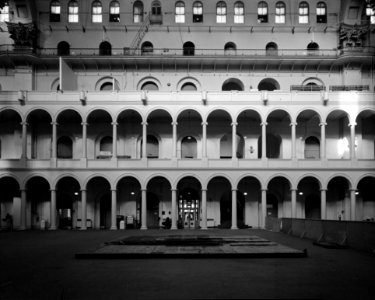INTERIOR, CENTRAL COURT, NORTH WALL