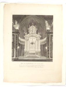 Interiör från högaltaret i Riddarholmskyrkan i samband med Ulrika Eleonora d.y. död 1741 - Skoklosters slott - 98100