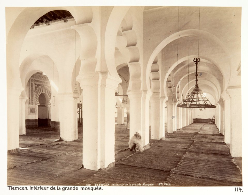 Interiör från stora moskén, Tlemcen, Algeriet - Hallwylska museet - 107971