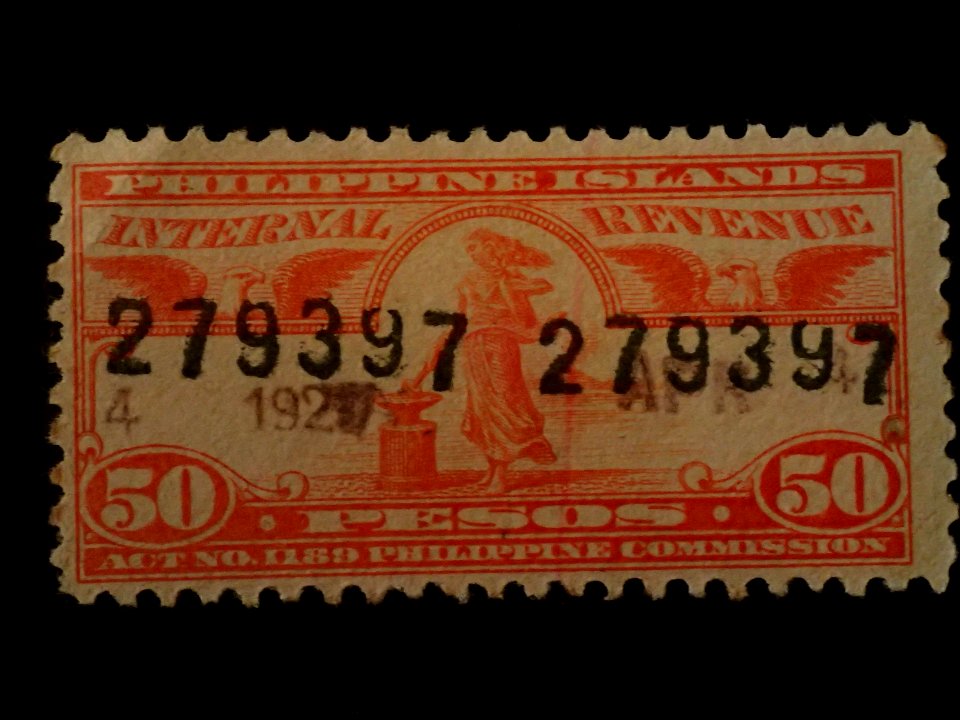 Internal Revenue Stamps Philippine Islands 1905-1928 17