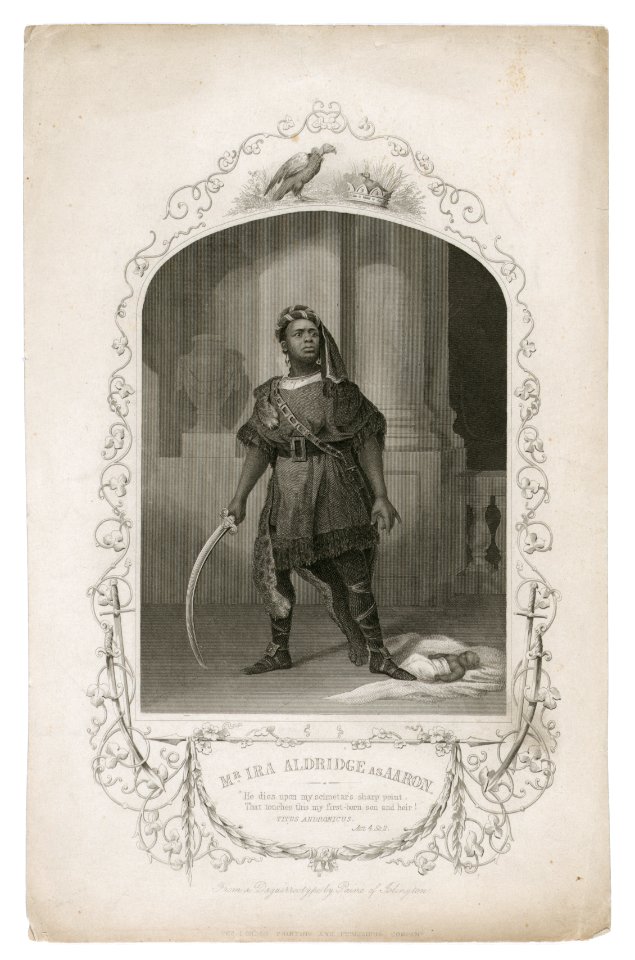 Ira Aldridge as Aaron in Titus Andronicus - original