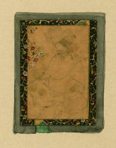 Iranian - A Seated Man - Walters W745A - Full Page