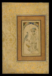 Iranian - A Youth with a Falcon - Walters W682A - Full Page