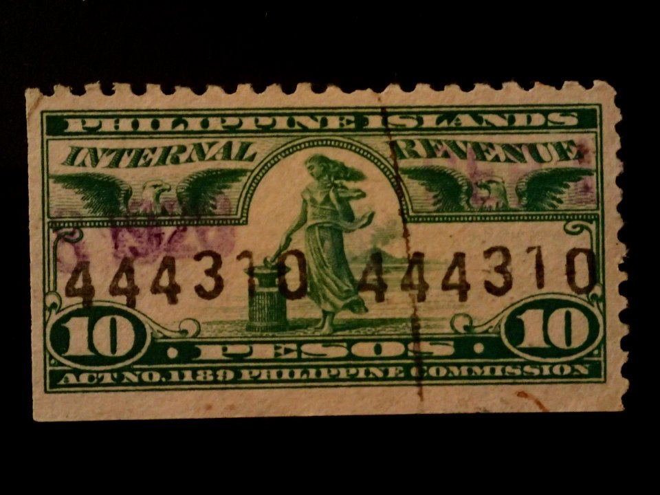 Internal Revenue Stamps Philippine Islands 1905-1928 19