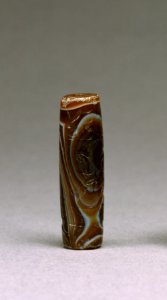 Iranian - Cylinder Seal with Heroes Surrounded by Hunters and Animals - Walters 42445 - Profile