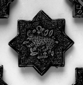Iranian - Islamic Wall Tile - Walters 481281