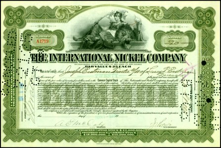 International Nickel Company 1916