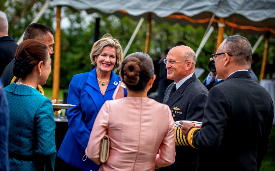 International Seapower Symposium Welcome Reception 210914-N-BL637-1690