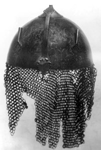 Iranian - Helmet Inscribed with Arabesques - Walters 5167 - Group