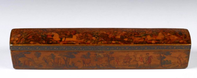 Iranian - Penbox with Battle Scenes and Pastoral Scenes - Walters 677 (2)